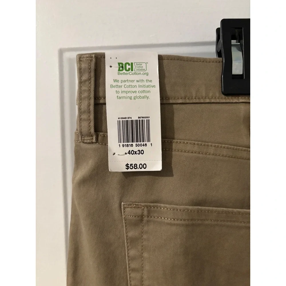 Dockers Mens Jean Cut Straight Fit All Seasons Tech Khaki Pants 40x30‎